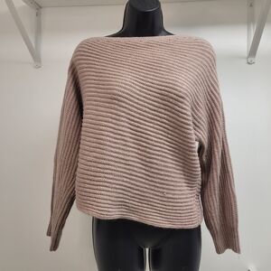 Cecico Knit Slouchy Off Shoulder Sweater sz L